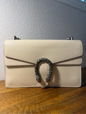 Gucci Dionysus Small White Calfskin Shoulder Bag